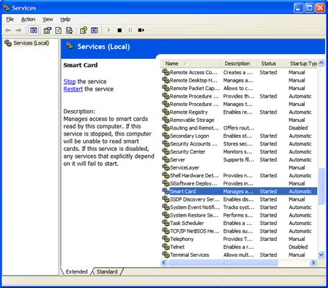 enable smart card service windows xp|Using Smartcards in Windows Server 20.